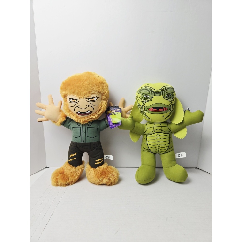 The Monsters Toy Factory Plush pair Universal Studios NWT Creature Wolf